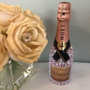 Custom pearl Champagne Or Liquor Bottle